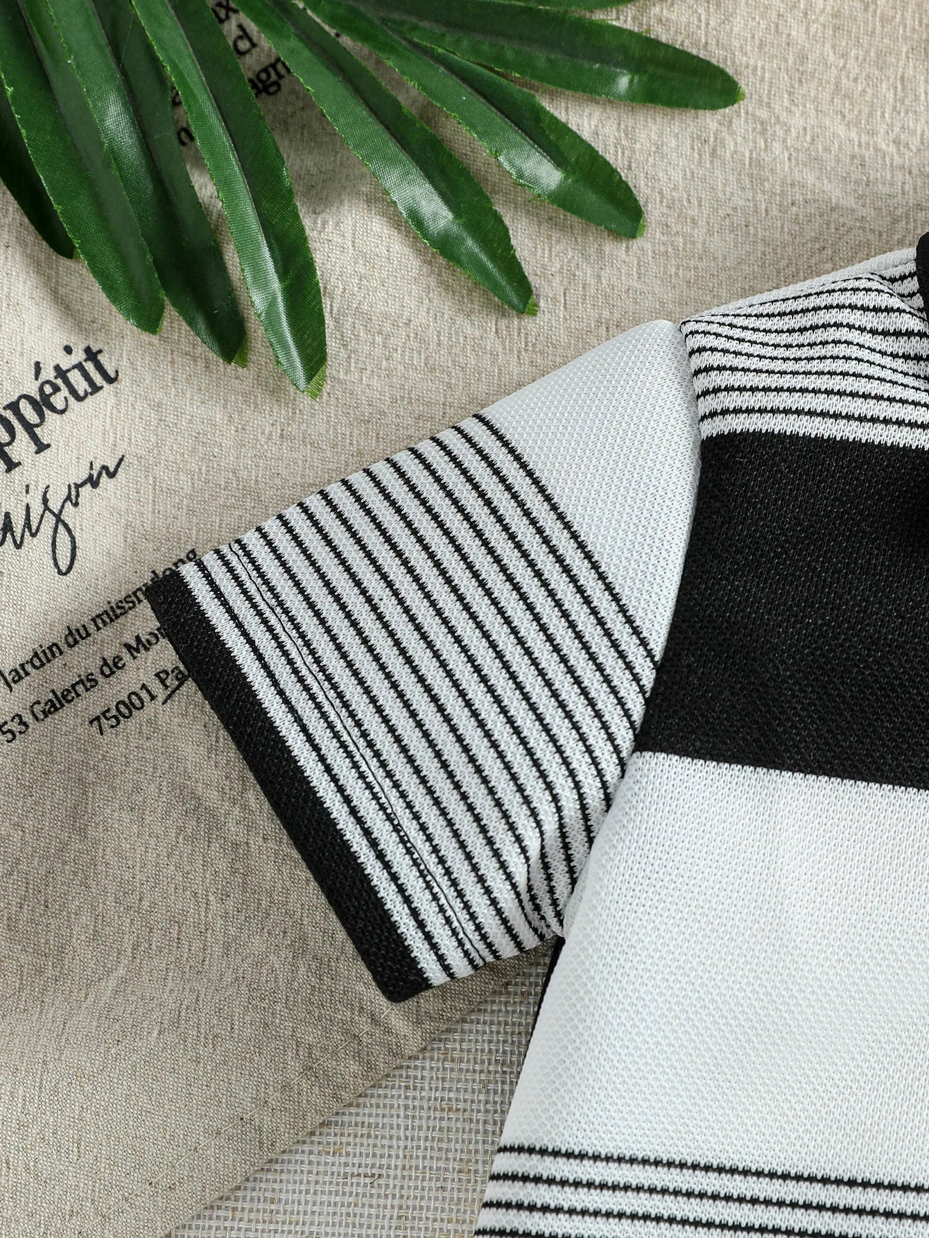 Baby Boys Cute Striped Summer Short Sleeve Turn-down Collar Bodysuit For 0-1Y Casual Daily Wear Romper