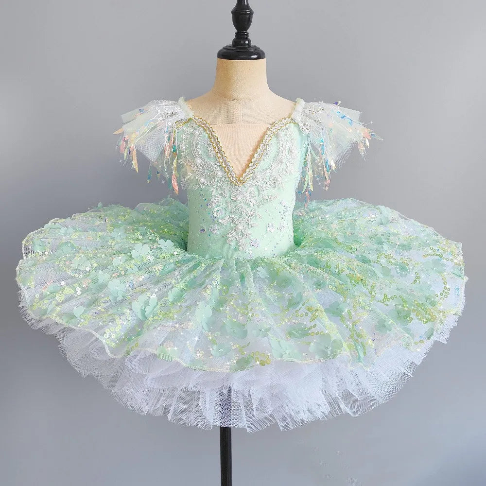 Stage Costumes Performance Party Princess Summer Leotards for Girls Ballet Dress Tutu Children Clothing Dance Wear Kids Clothes