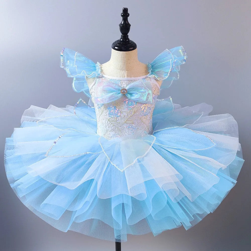 Stage Costumes Performance Party Princess Summer Leotards for Girls Ballet Dress Tutu Children Clothing Dance Wear Kids Clothes