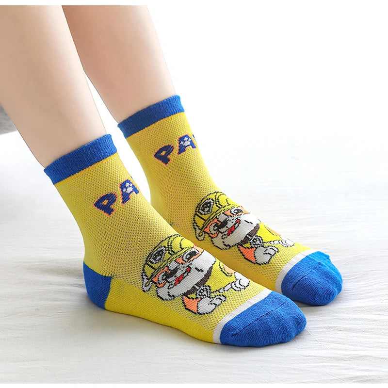 Paw Patrol Kids Socks Cotton Boys Cute Cartoon Socks for Children Baby Casual Socks Spring and Summer Boys Socks
