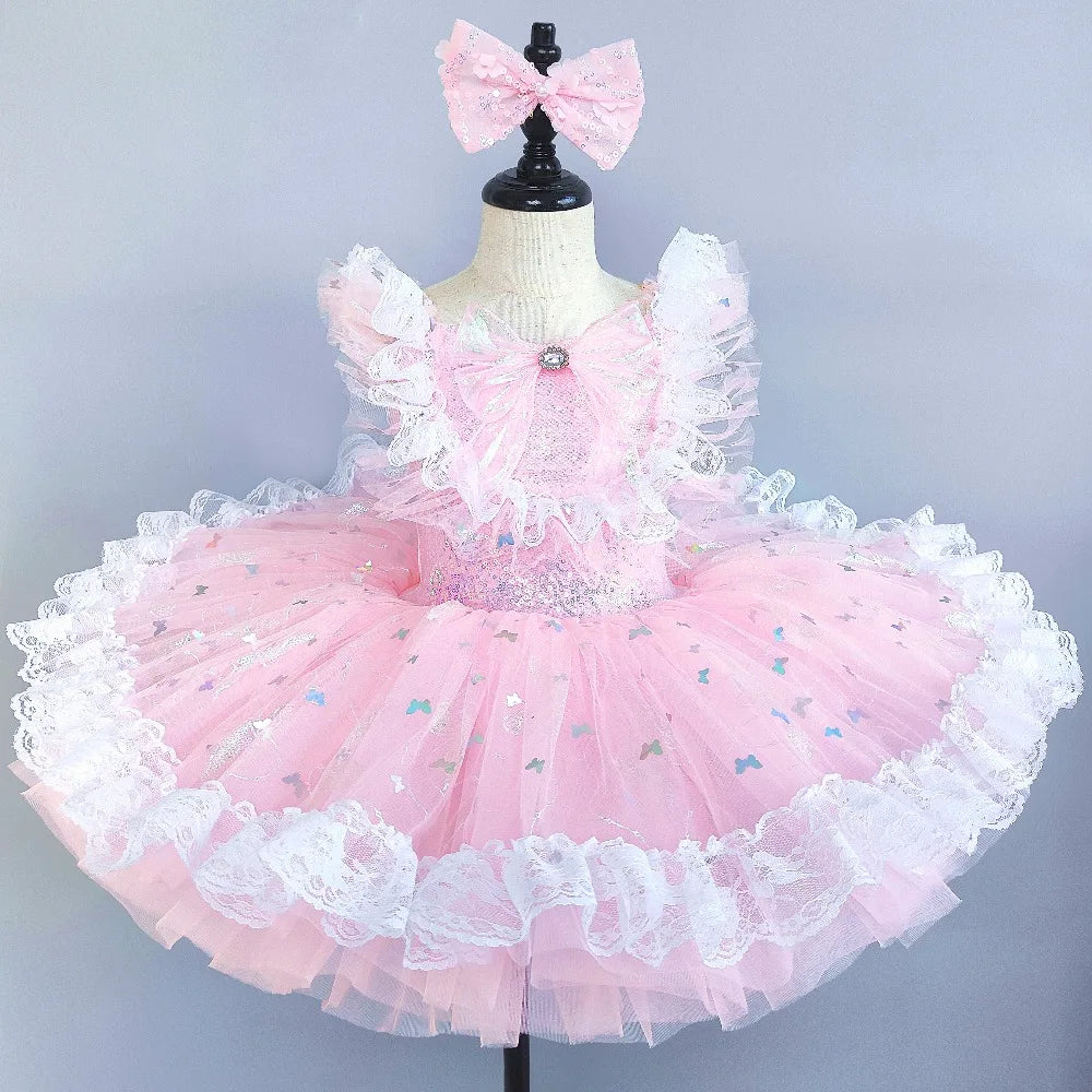 Stage Costumes Performance Party Princess Summer Leotards for Girls Ballet Dress Tutu Children Clothing Dance Wear Kids Clothes