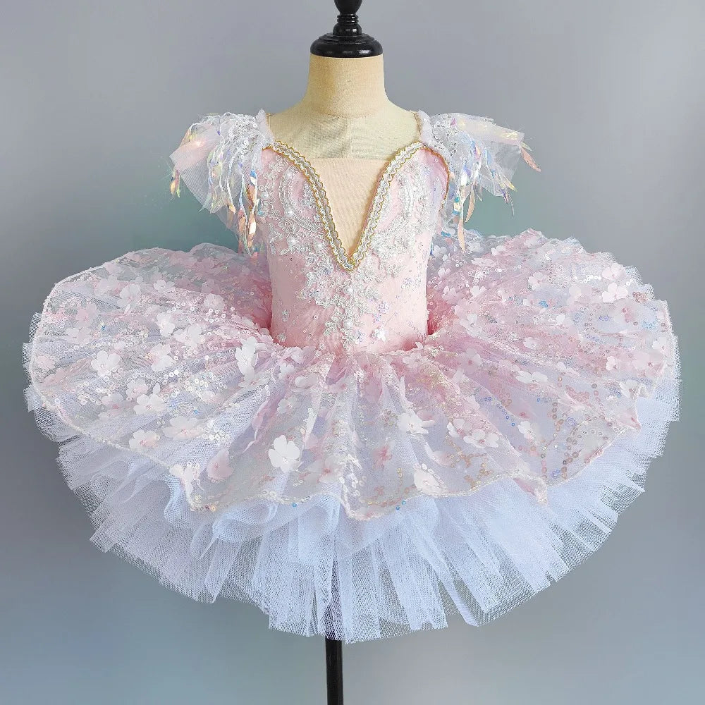 Stage Costumes Performance Party Princess Summer Leotards for Girls Ballet Dress Tutu Children Clothing Dance Wear Kids Clothes