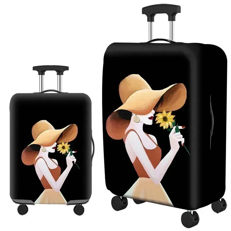 Luggage Cover Stretch Fabric Suitcase Protector Baggage Dust Case Cover Suitable for 18-32inch Suitcase Travel