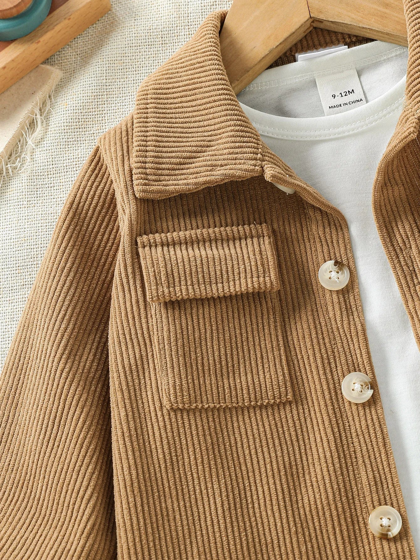 Baby Clothing Solid Set Autumn Winter New Baby Boy's Long Sleeve Suit Shirt Coat+Pant Cool 3-24M Two-piece ClothesSet