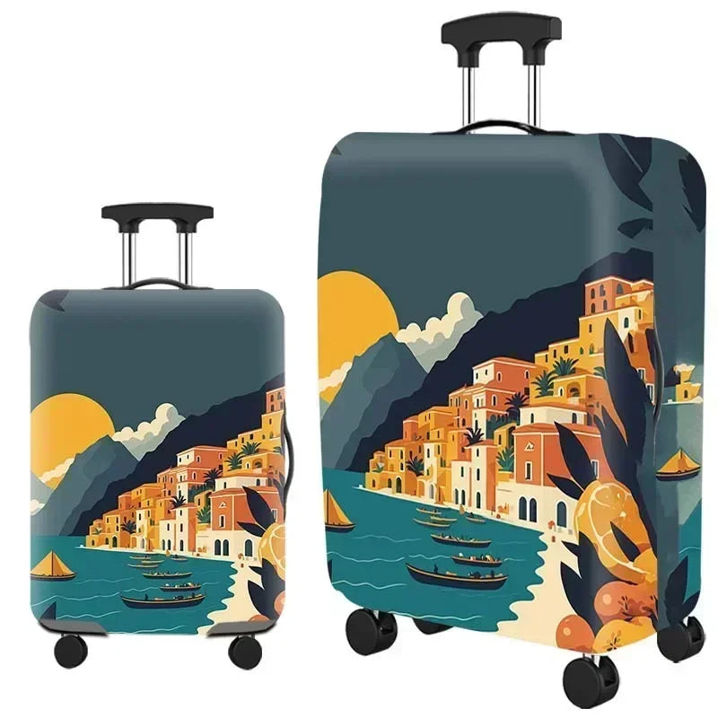 Luggage Cover Stretch Fabric Suitcase Protector Baggage Dust Case Cover Suitable for 18-32inch Suitcase Travel