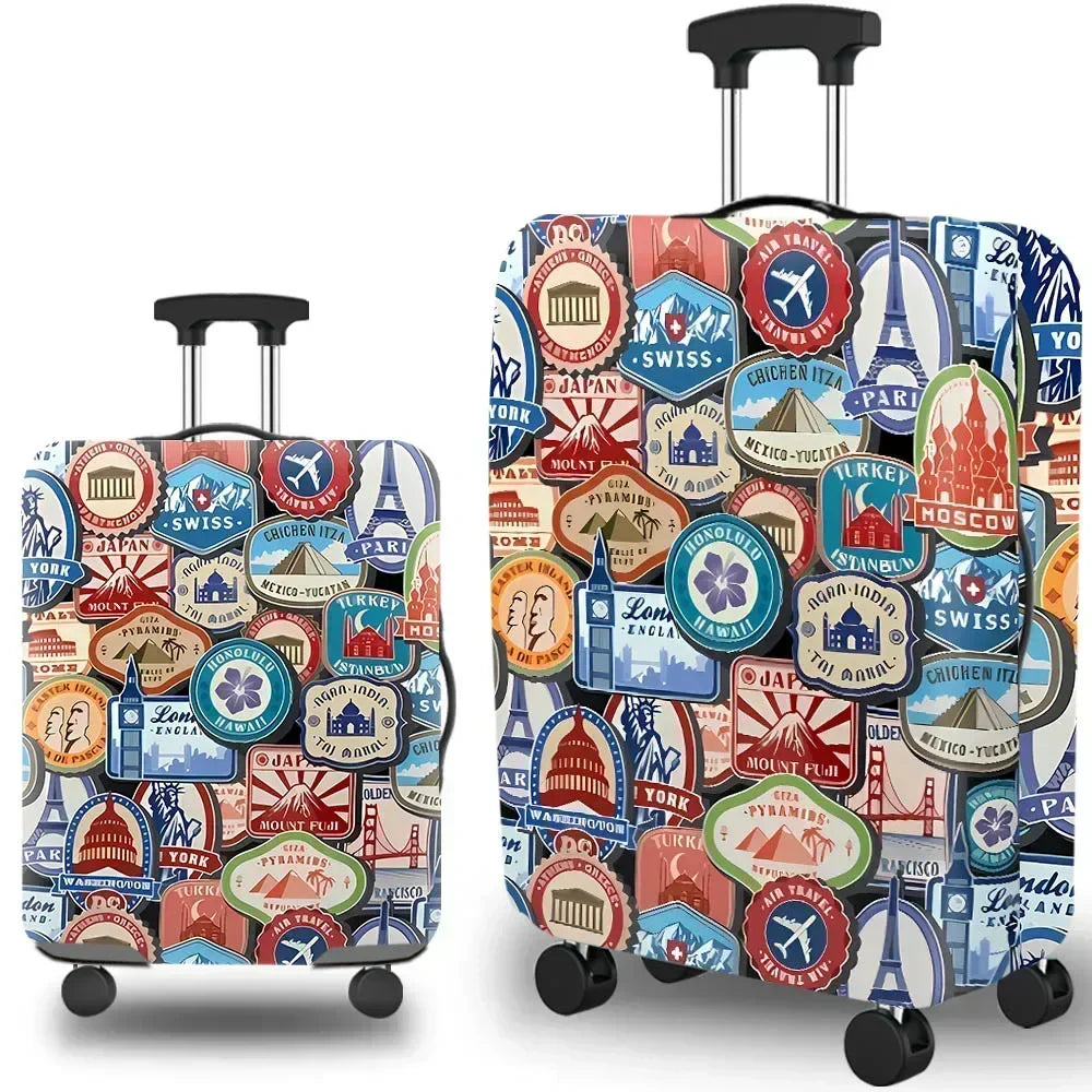Luggage Cover Stretch Fabric Suitcase Protector Baggage Dust Case Cover Suitable for 18-32inch Suitcase Travel