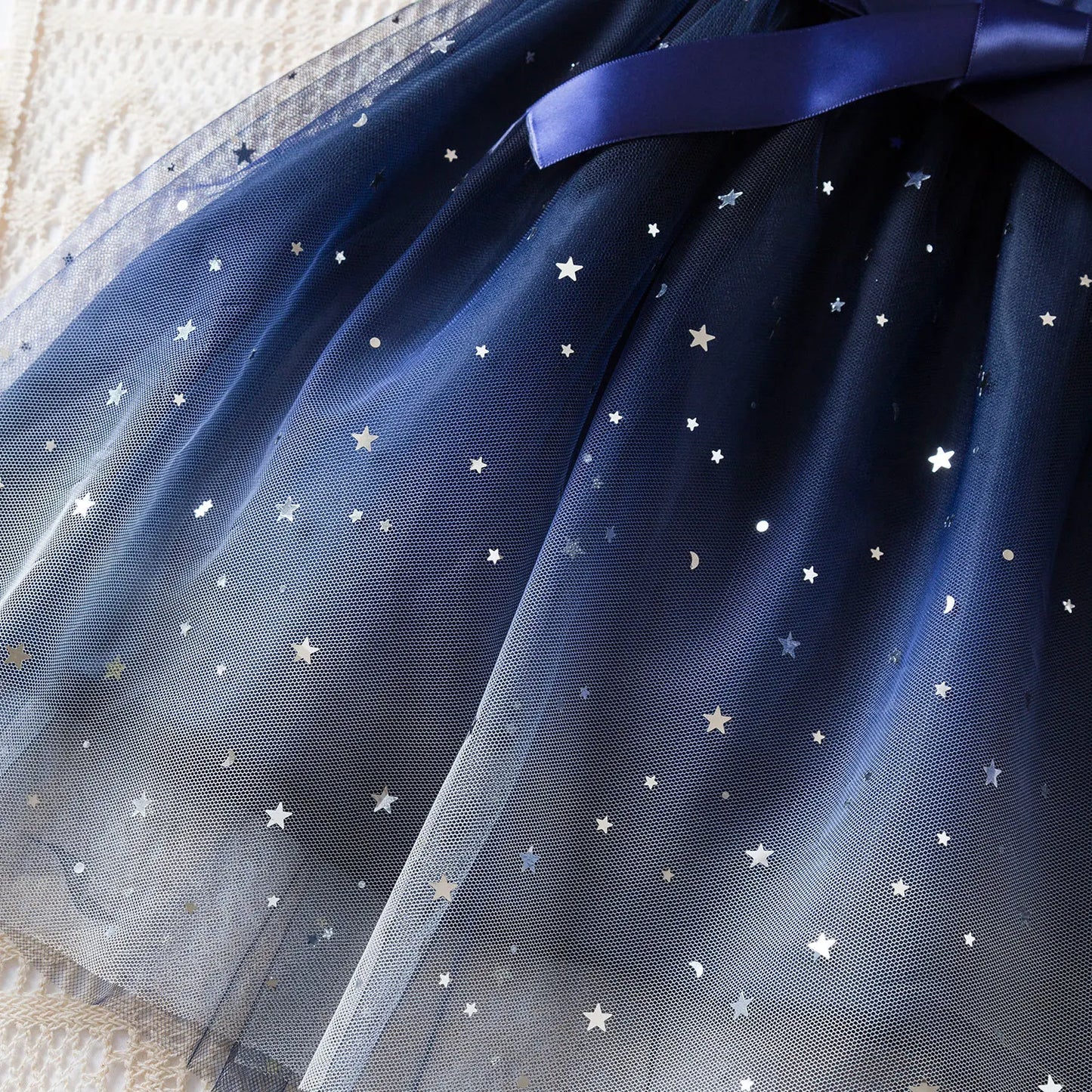Bluey Girls Sequin Tutu Dress with Bow Flutter Sleeves Summer Princess Party Outfit for Toddler Kids 2-6 Years