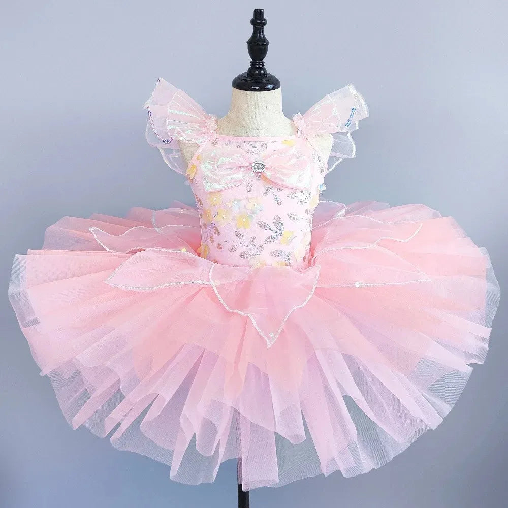 Stage Costumes Performance Party Princess Summer Leotards for Girls Ballet Dress Tutu Children Clothing Dance Wear Kids Clothes