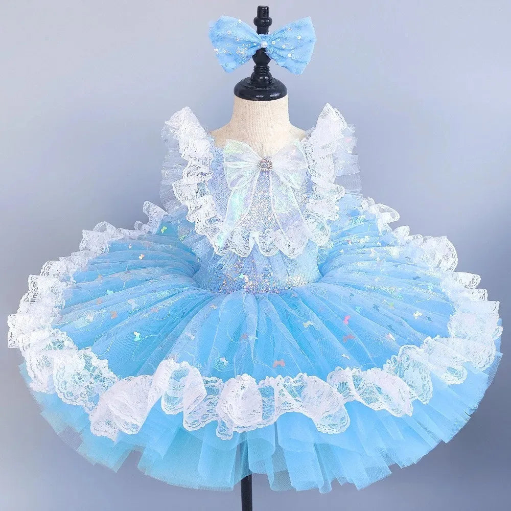 Stage Costumes Performance Party Princess Summer Leotards for Girls Ballet Dress Tutu Children Clothing Dance Wear Kids Clothes