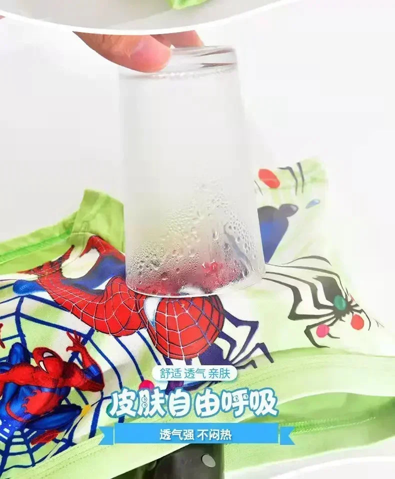 Disney Spiderman 4pcs Children's Panties Cartoon Cotton Avenger Boys Boxers Frozen Girls Underwear Child Underpants