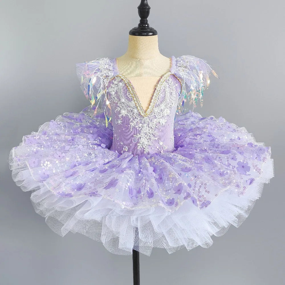 Stage Costumes Performance Party Princess Summer Leotards for Girls Ballet Dress Tutu Children Clothing Dance Wear Kids Clothes