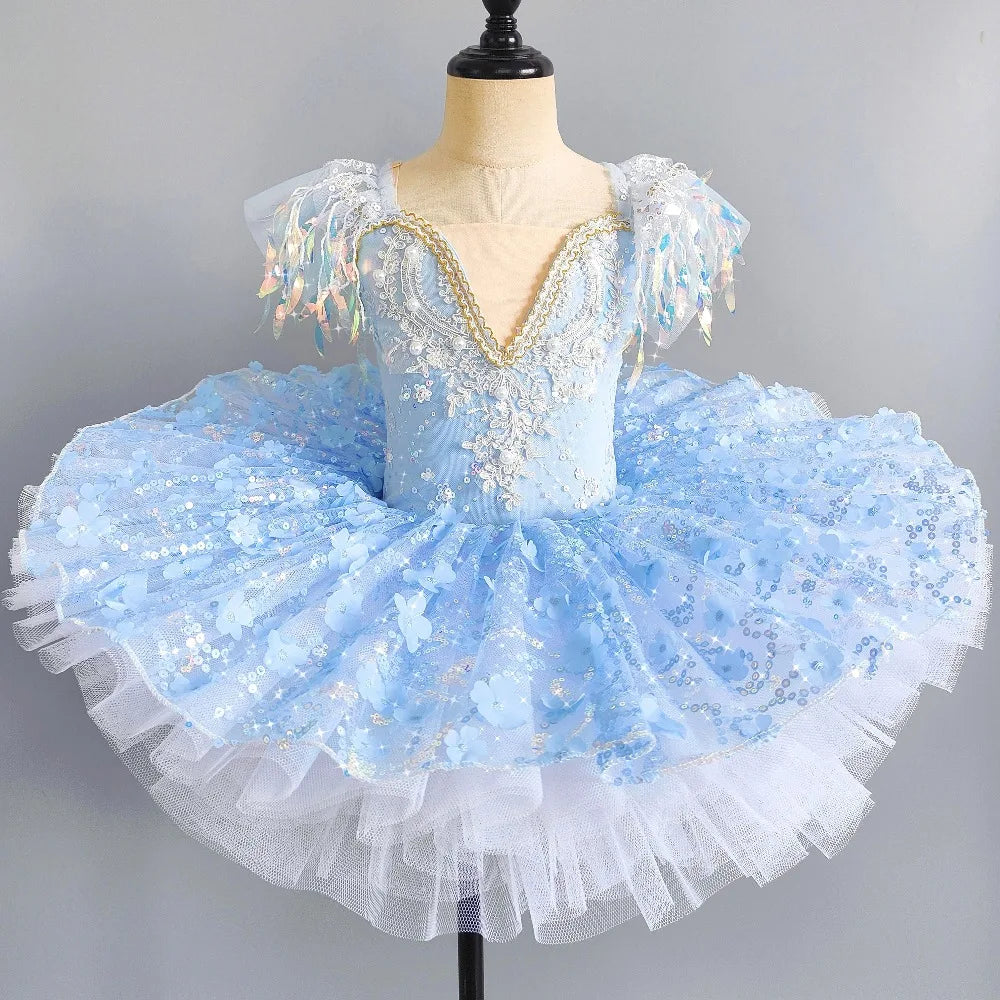 Stage Costumes Performance Party Princess Summer Leotards for Girls Ballet Dress Tutu Children Clothing Dance Wear Kids Clothes
