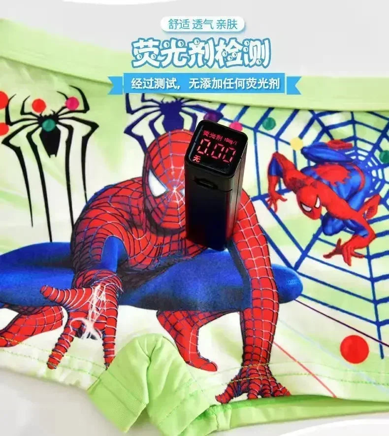 Disney Spiderman 4pcs Children's Panties Cartoon Cotton Avenger Boys Boxers Frozen Girls Underwear Child Underpants