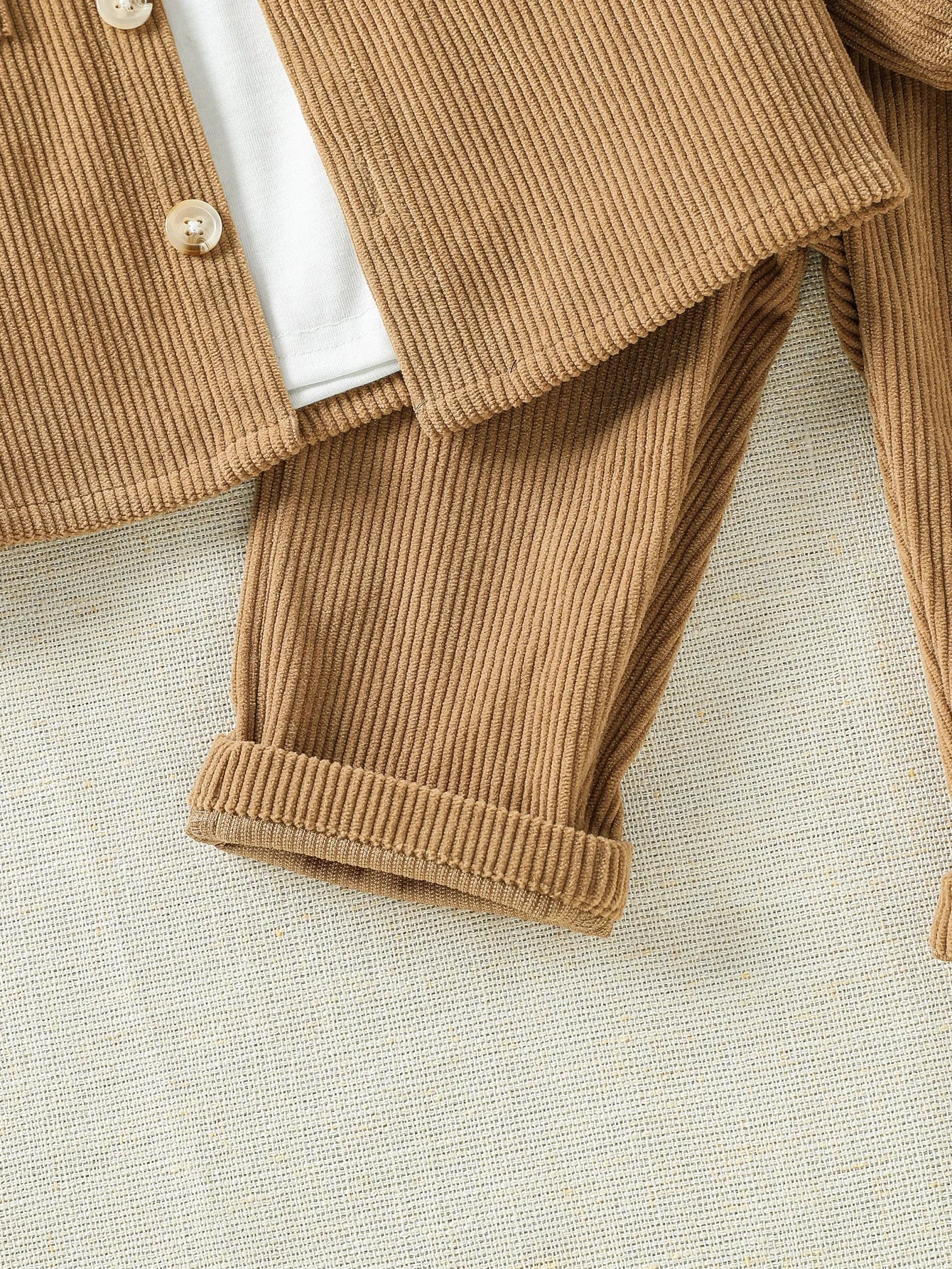 Baby Clothing Solid Set Autumn Winter New Baby Boy's Long Sleeve Suit Shirt Coat+Pant Cool 3-24M Two-piece ClothesSet