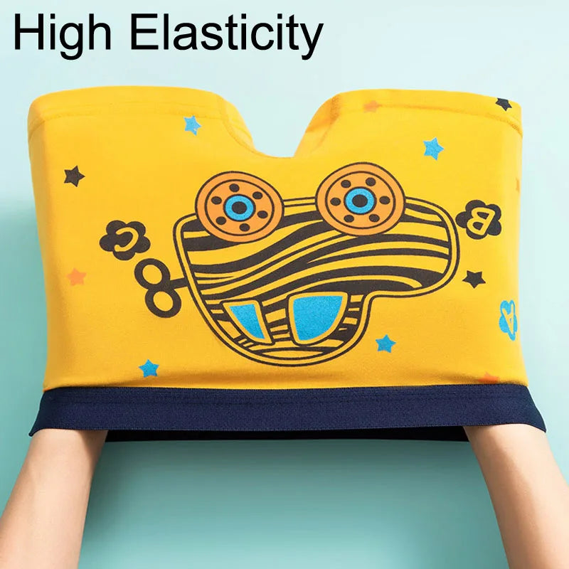 Children Panties Cotton Underwear For Boys 3-14 Years Breathable Kids Underpants Cars Patterns Cartoon Boy Boxer Brief