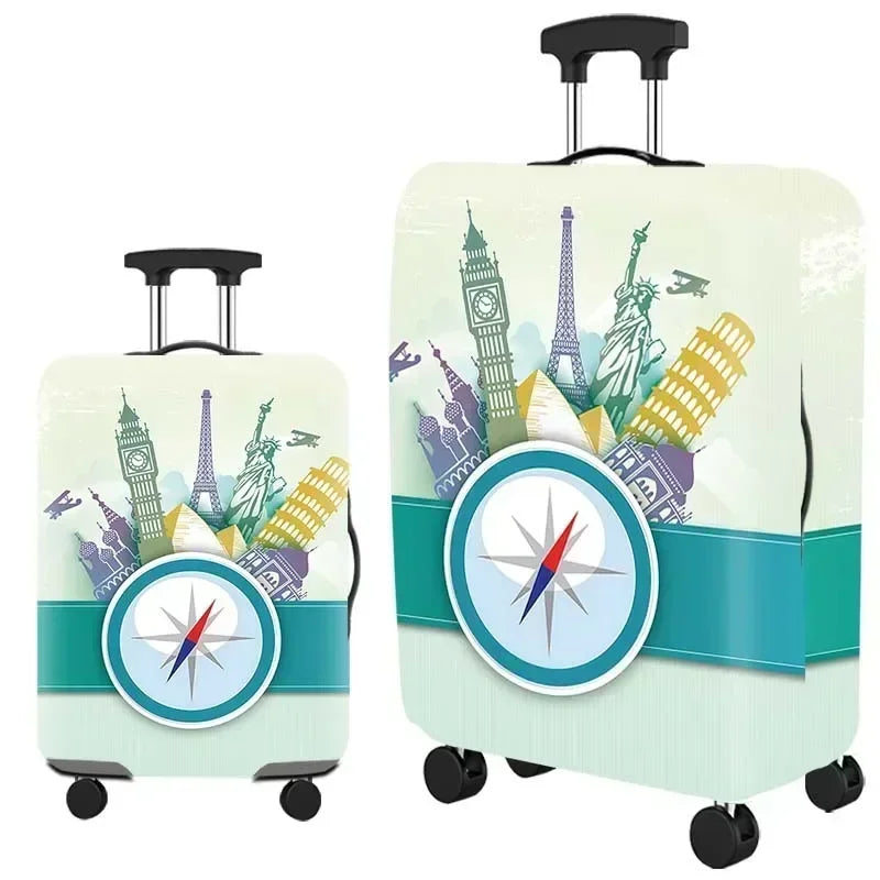 Luggage Cover Stretch Fabric Suitcase Protector Baggage Dust Case Cover Suitable for 18-32inch Suitcase Travel