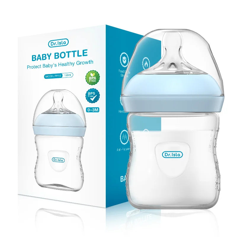 Baby PP Bottle Newborn Baby Bottle with Handle Milk BottleFeeding Baby Bottles Newborn Feeding Supplies BPA-Free